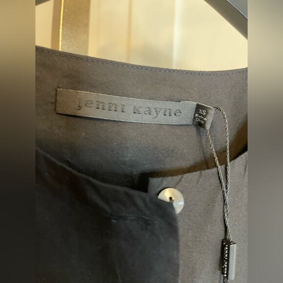 NWT Jenni Kayne NWT-Harper Blouse Black Size Extra Small - Picture 8 of 14